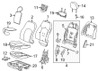 Cadillac Seat Covers Diagram - 22737808