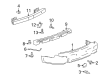 Cadillac SRX Bumper Cover Diagram - 12335713