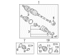 Pontiac Vibe Axle Shaft Diagram - 88969958