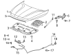 Chevy Traverse Limited Hood Release Cable Diagram - 84215989