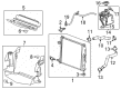 Cadillac ATS Radiator Diagram - 22966122