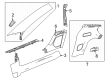 Chevy Corvette Door Moldings Diagram - 85541233