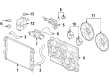 Chevy Equinox Cooling Fan Assembly Diagram - 89022508