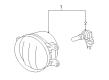 Pontiac Vibe Fog Light Diagram - 88975661