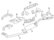 Buick Terraza Exhaust Pipe Diagram - 15249044