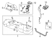 Cadillac Fuel Filler Neck Diagram - 86790240