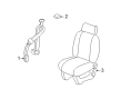 Chevy Uplander Seat Belt Diagram - 19168436