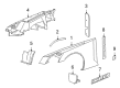 Cadillac XLR Fender Diagram - 15209290
