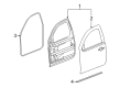 Chevy Silverado 3500 HD Door Seal Diagram - 20835969
