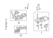 Saturn Dash Panel Vent Portion Covers Diagram - 96835001
