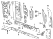 GMC Hummer EV SUV Floor Pan Diagram - 85105715