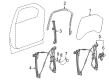 Chevy Silverado 1500 LD Weather Strip Diagram - 84462120