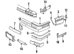 Cadillac Seville Bumper Cover Diagram - 20687143