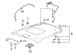 Chevy Sun Visor Diagram - 92236026
