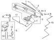 Chevy Aveo Wiper Pivot Diagram - 96988328
