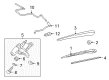Cadillac CTS Wiper Blade Diagram - 20825882