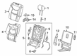 Cadillac XT6 Seat Covers Diagram - 84928072