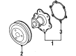 Saturn SL2 Water Pump Pulley Diagram - 21000601