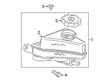 Cadillac Brake Master Cylinder Reservoir Diagram - 84854325