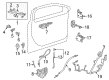 Cadillac Exterior Door Handle Diagram - 13592156