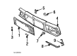 Chevy El Camino Grille Diagram - 14034154