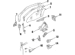 Buick Electra Exterior Door Handle Diagram - 20744084
