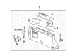 Buick Terraza Cup Holder Diagram - 15932811
