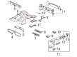 Cadillac SRX Floor Pan Diagram - 89022238