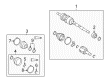 Pontiac Vibe Axle Shaft Diagram - 19205411