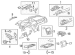Chevy Traverse Steering Column Cover Diagram - 22952707