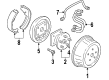 Oldsmobile Silhouette Brake Drum Diagram - 19176920