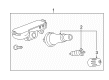 Cadillac ATS TPMS Sensor Diagram - 22959744