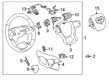 GMC Sierra 1500 Limited Steering Wheel Diagram - 84646052