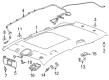 Chevy Bolt EUV Sun Visor Diagram - 42751380