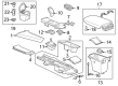 Cadillac Ashtray Diagram - 84638478