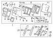 Cadillac ATS Seat Covers Diagram - 23338605
