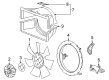 Chevy Silverado 2500 HD Cooling Fan Bracket Diagram - 84182182