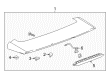 Chevy Equinox Spoiler Diagram - 84288093