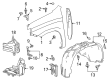 Chevy Silverado 1500 LTD Fender Diagram - 84502611