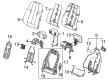 Cadillac ESCALADE IQ Seat Cushion Diagram - 85695028