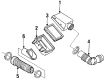 Chevy Beretta Air Filter Diagram - 25043334
