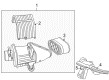 Hummer H2 Air Intake Coupling Diagram - 15059739
