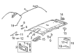 Chevy Equinox Sun Visor Diagram - 23234080