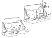 Chevy C2500 Seat Belt Diagram - 12376732