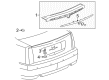 Cadillac STS Spoiler Diagram - 19151398