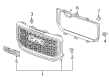 GMC Sierra 1500 Grille Diagram - 23496245