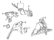 Chevy Trailblazer Fender Splash Shield Diagram - 60008184