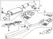 Buick Enclave Muffler Diagram - 26466796