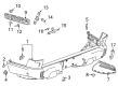 GMC Hummer EV Pickup Bumper Cover Diagram - 87829114