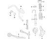 Cadillac CT6 Sway Bar Link Diagram - 84009235